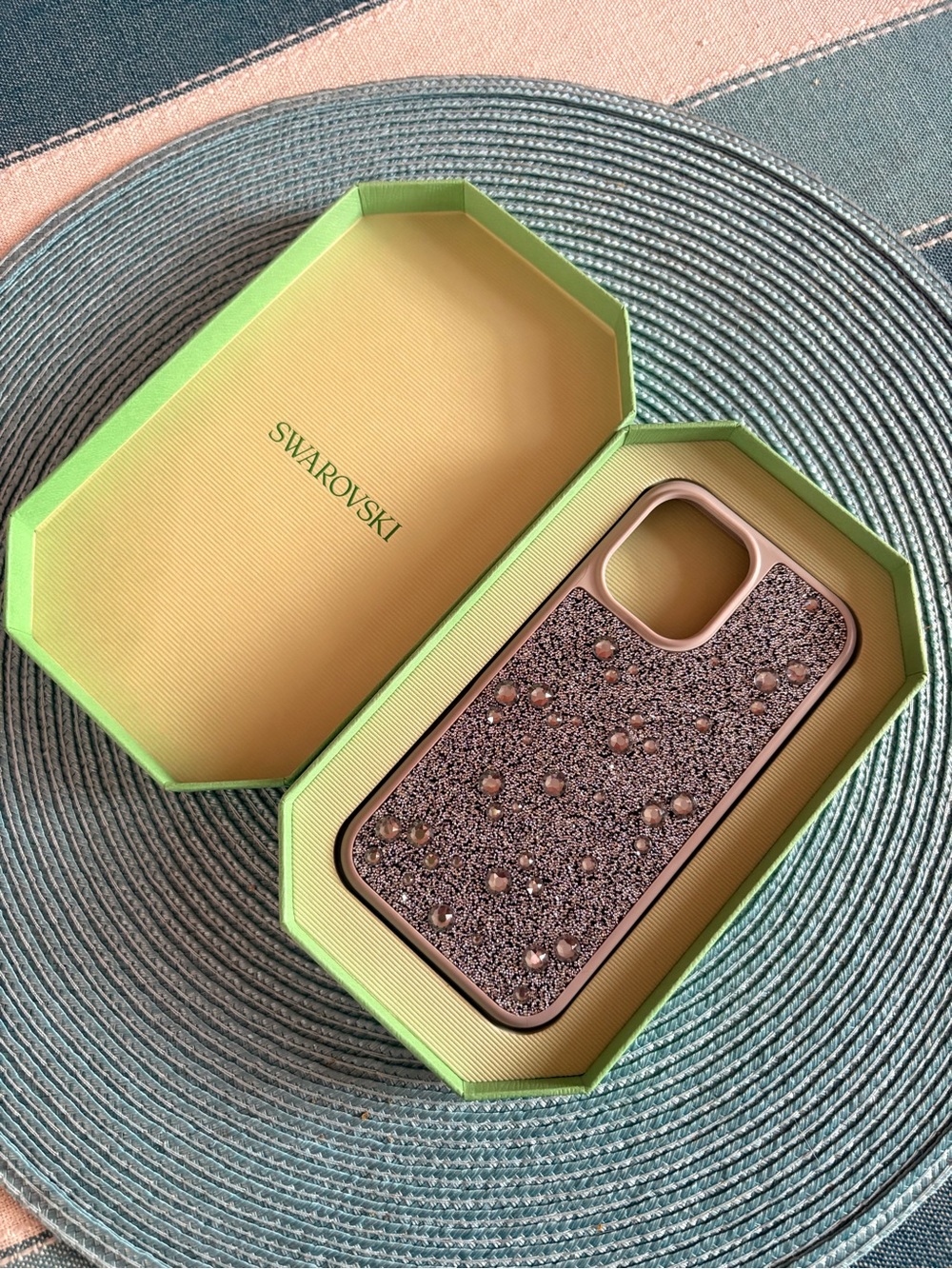 Swarovski grey/silver Crystal iPhone Case - Sparkling Protective Cover